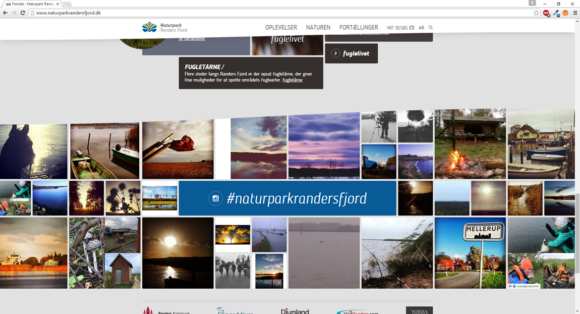 The website of Naturpark Randers Fjord