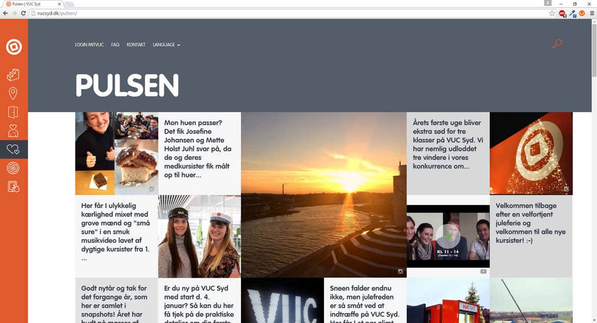 "Pulsen" at the website of VUC Syd